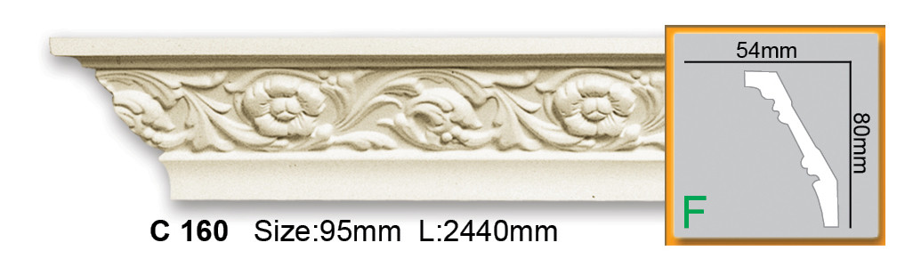 

Карниз с орнаментом Gaudi Decor C 160