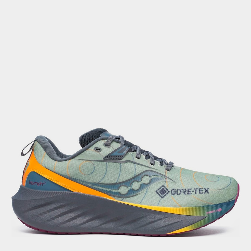 Акція на Чоловічі кросівки для бігу з Gore-Tex Saucony Triumph 22 Gtx S20966-254 40 (7US) 25 см Світло-зелені від Rozetka