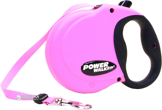 

Поводок-рулетка Power Walker Lit'l Pals Mini 3.6 м Розовый