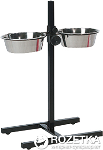 

Подставка с мисками из нержавейки для собак Karlie Flamingo H-stand With Dishes M 2х3 л
