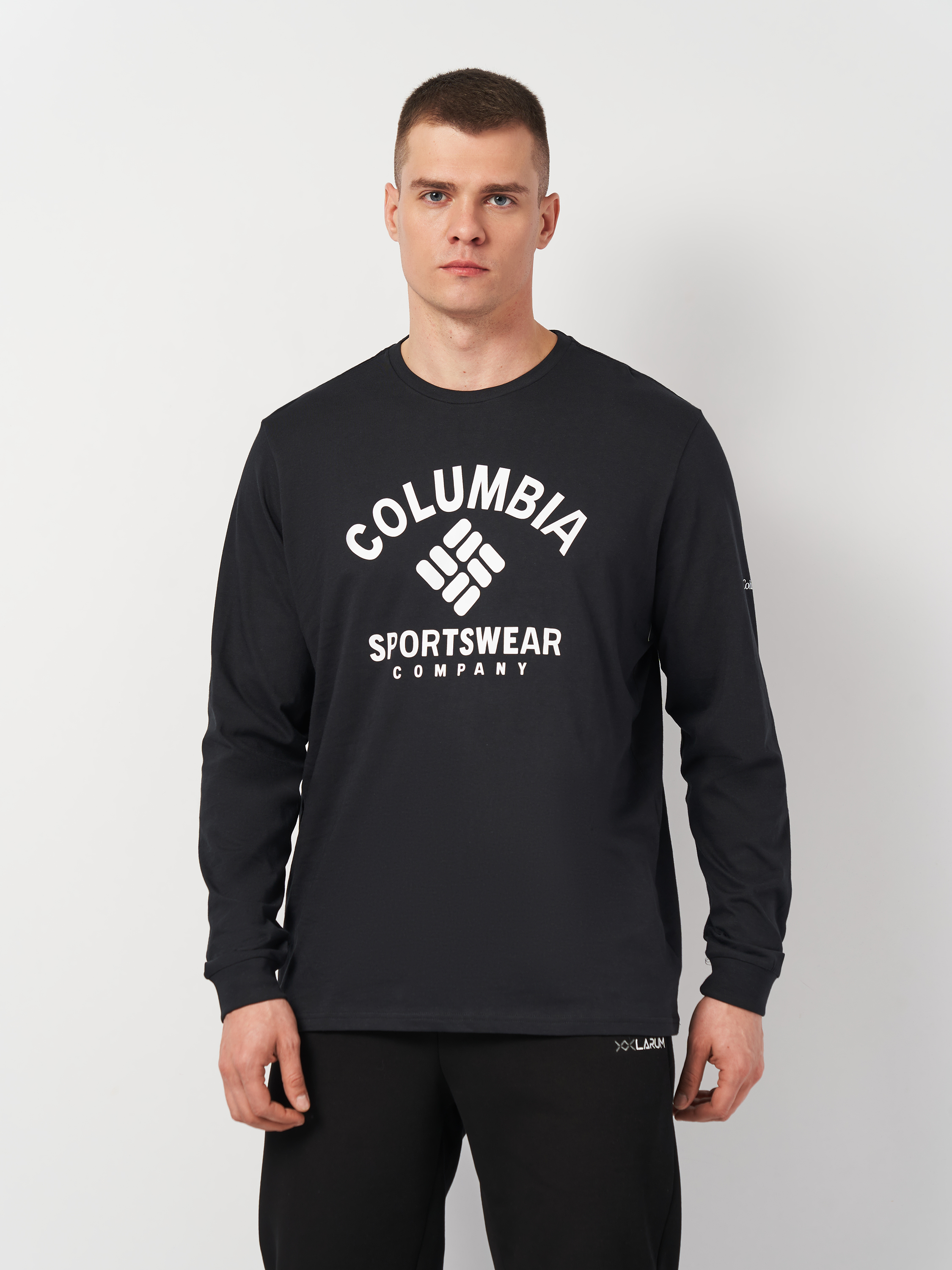 Акція на Лонгслів чоловічий Columbia Rockaway River Graphic LS Tee 2022191-009 XXL Чорний від Rozetka