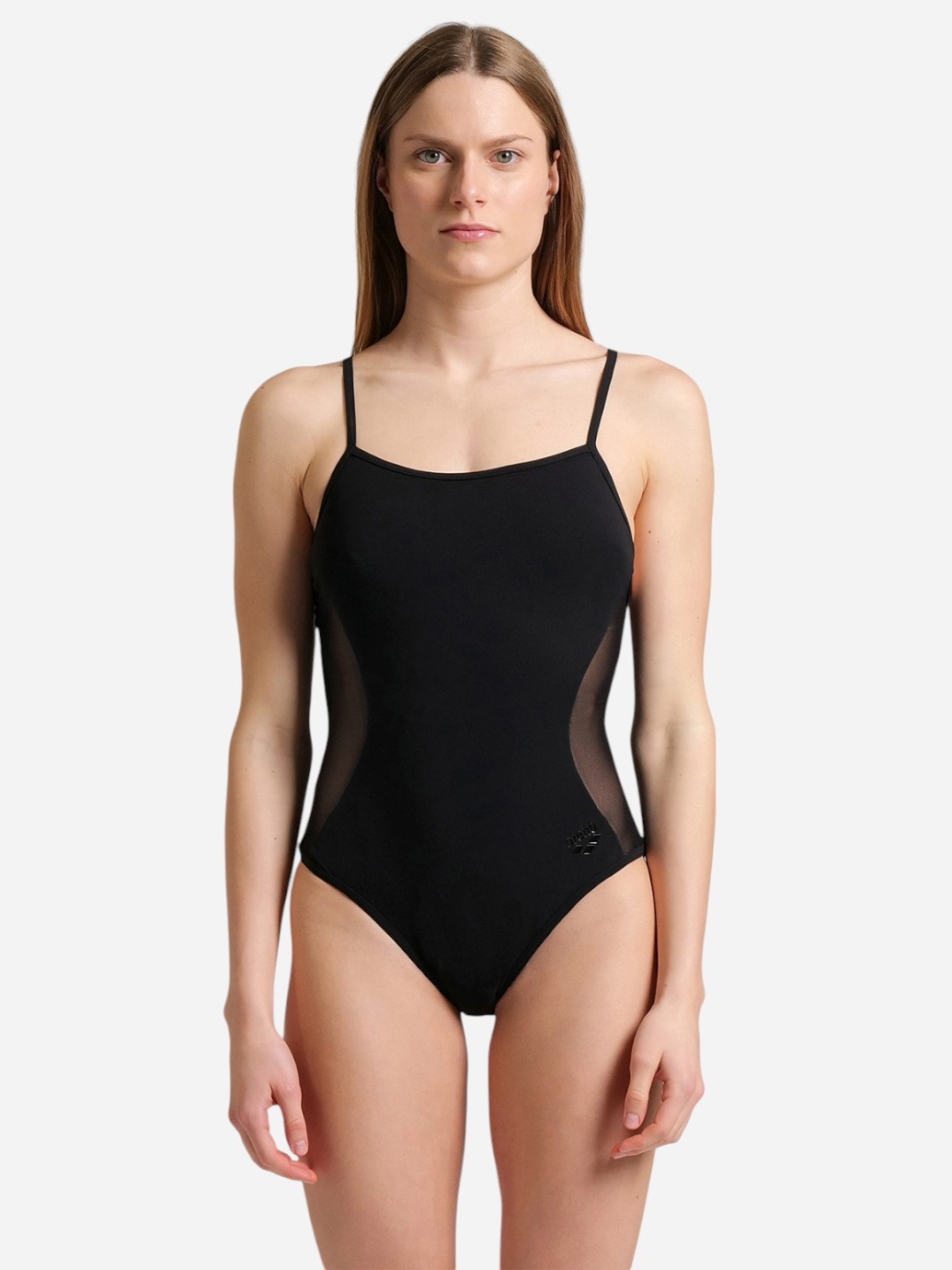 Акція на Купальник суцільний жіночий Arena Mesh Panels Swimsuit Closed Ba 006661-500 38 Чорний від Rozetka