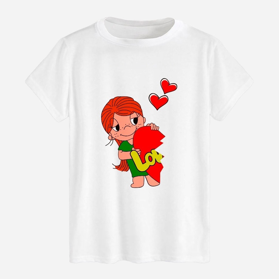 Акція на Футболка бавовняна довга чоловіча Likey Love is girl M150-0231 XL Біла від Rozetka