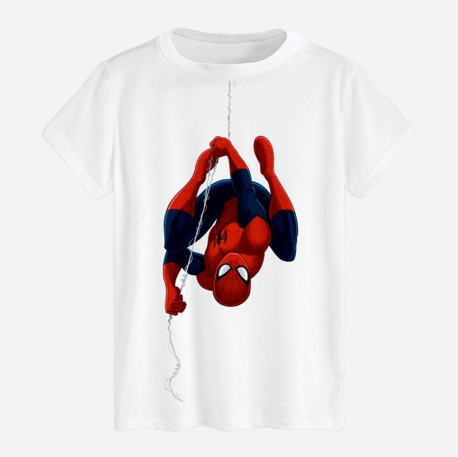 Акція на Футболка бавовняна довга чоловіча Likey Spider Man M150-0607 XL Біла від Rozetka