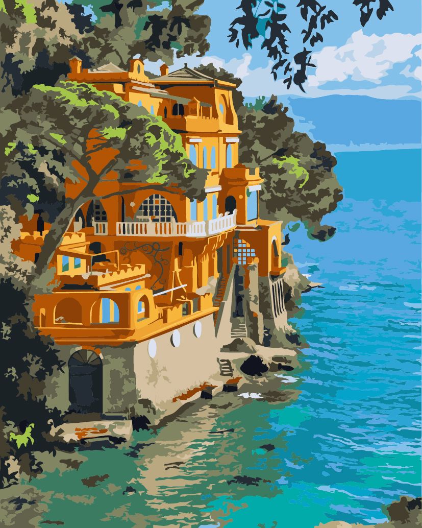 

Картина по номерам Идейка Портофино, Италия 40*50 см (в коробке) арт.KH2217