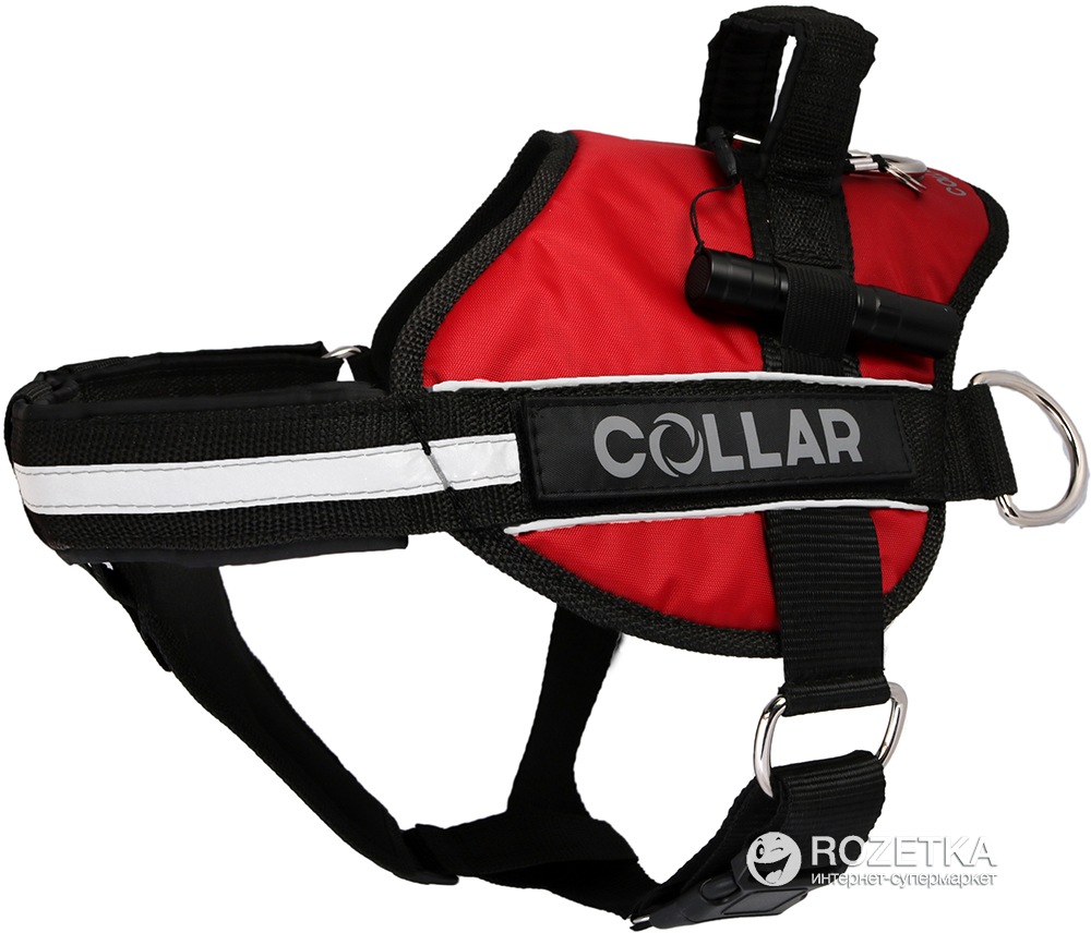 

Шлея Collar DogExtremе Police N5 с фонариком 85-115 см Красная