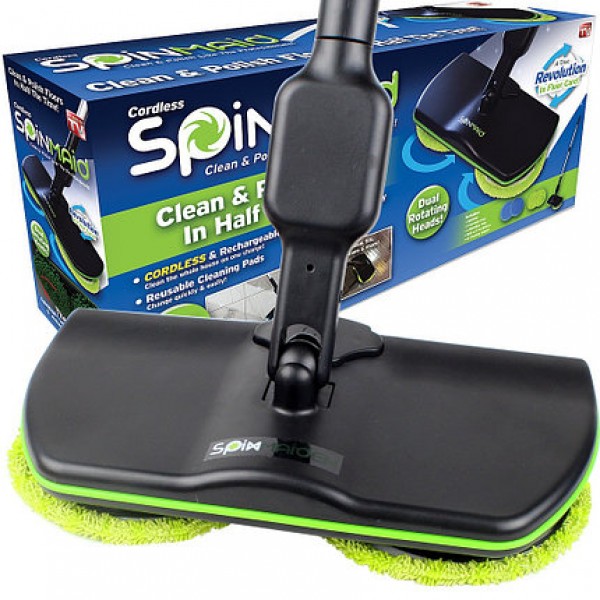 

Электрическая беспроводная швабра Spin Maiden для уборки с насадками