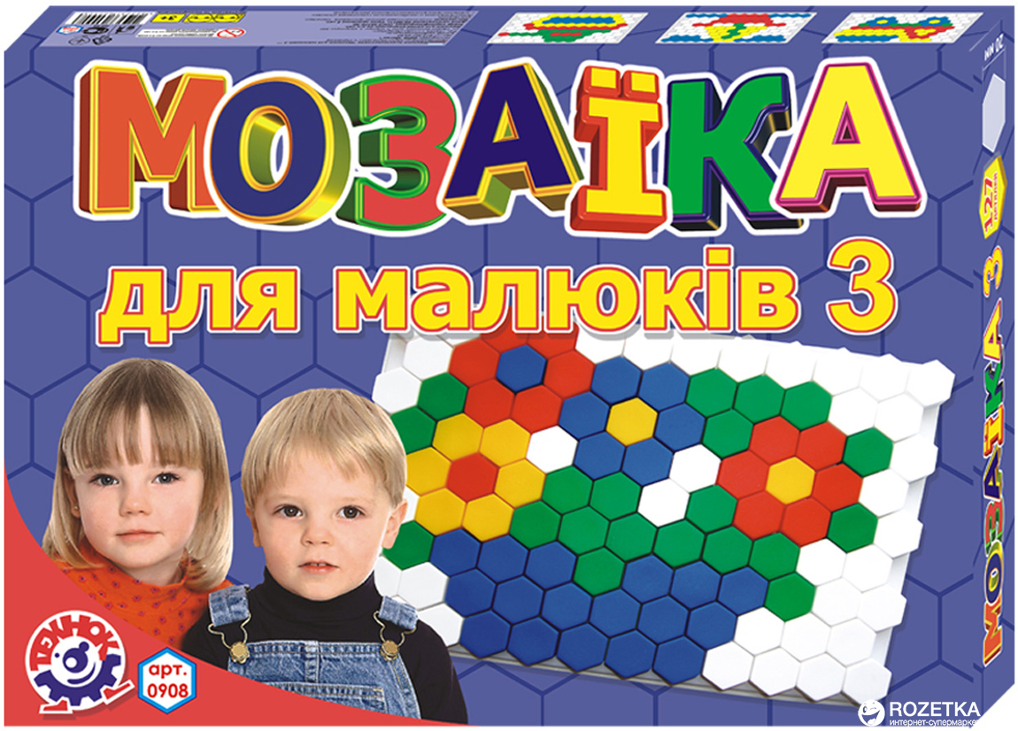 Настольная игра ТехноК Мозаика для малышей 3 (0908) – фото, отзывы ...