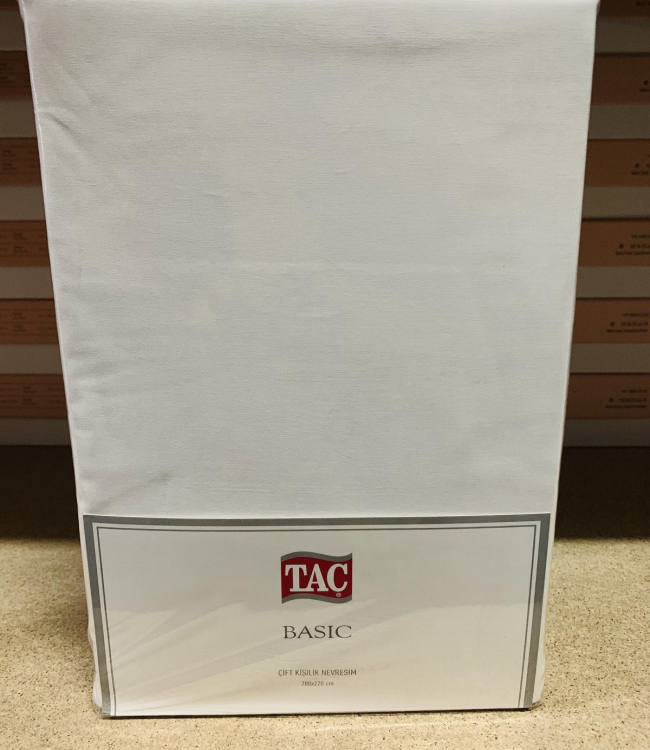 

Пододеяльник Tac Basic Евро 200*220 см ранфорс белый арт.TAC60232245