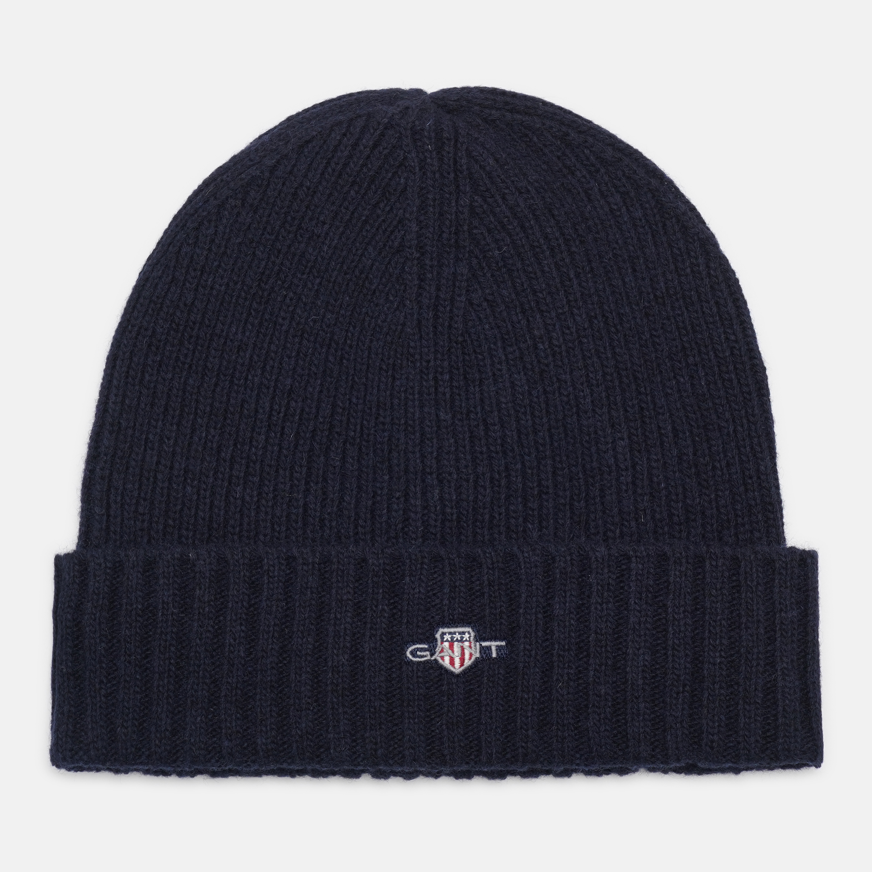 Акція на Шапка чоловіча GANT Unisex. Shield Wool Beanie 9910023-410 One Size Синя від Rozetka