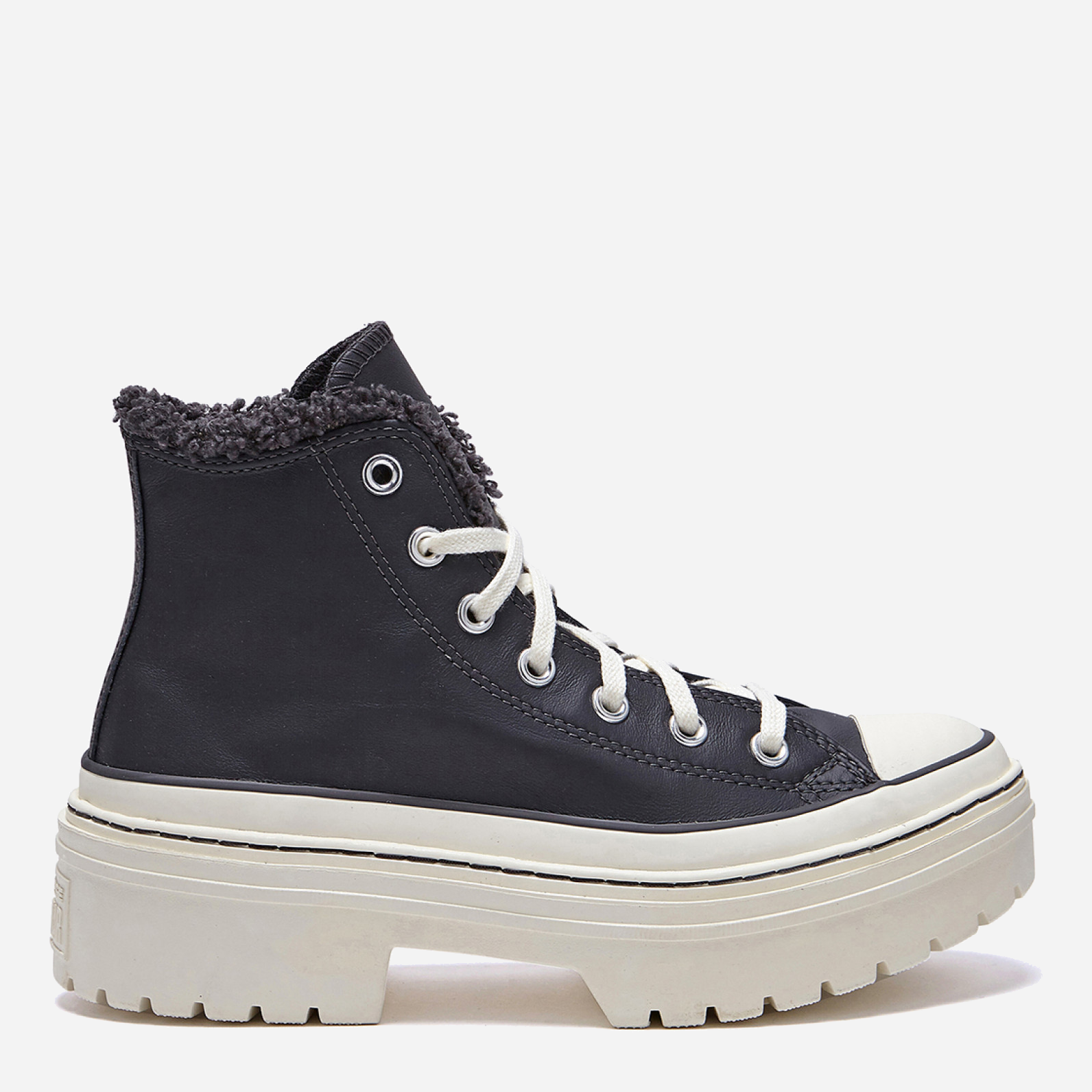 Акція на Жіночі зимові черевики низькі Converse Ctas Lugged Heel Hi A10152C 36 (5.5US) 22.5 см Сірі від Rozetka