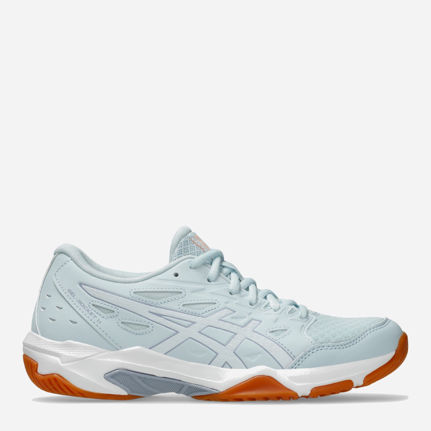 Акція на Жіночі кросівки для волейболу ASICS Gel-Rocket 11 1072A093-020 40.5 (9US) 25.7 см Блакитний/Білий від Rozetka