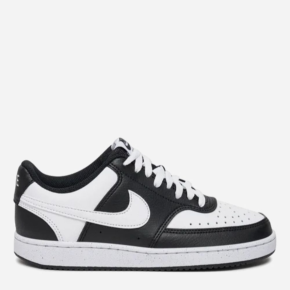 Акція на Жіночі кеди низькі Nike Court Vision Lo Nn DH3158-003 36.5 (6US) 23 см Чорно-білі від Rozetka