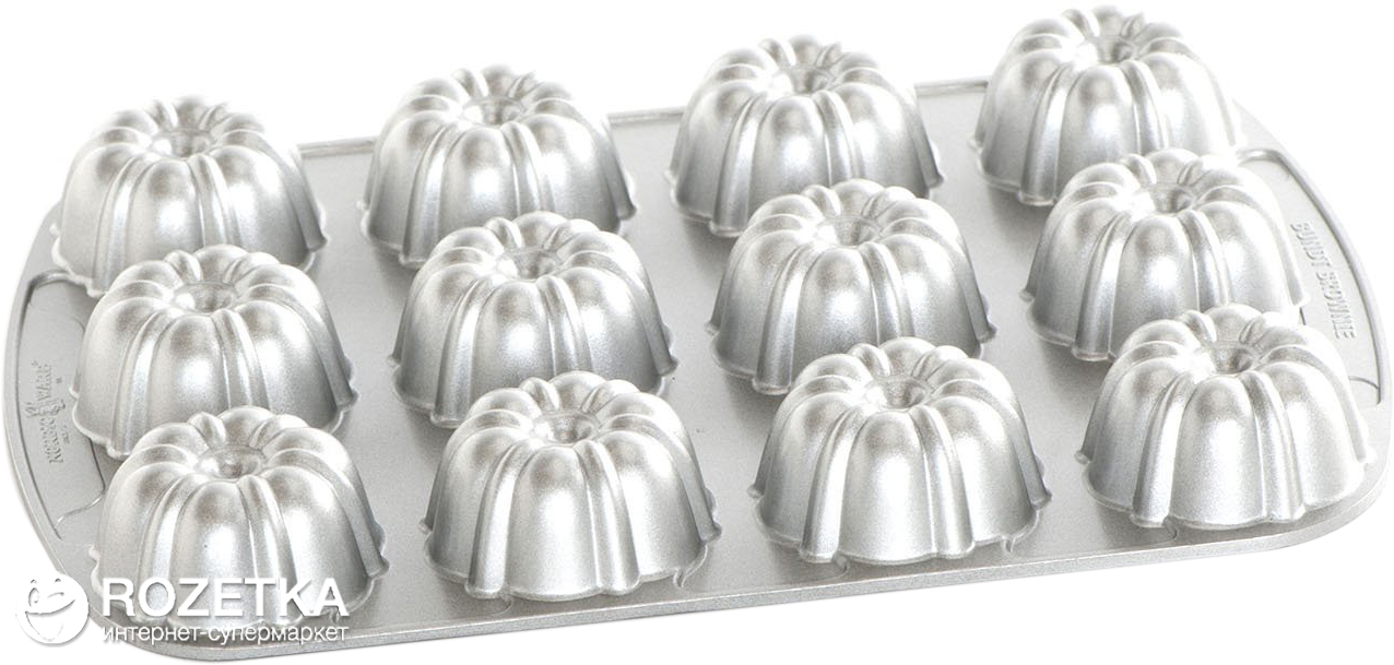 

Форма для выпечки Nordic ware Bundt Brownie Pan 23.82х34.92х3.32 см для кексов