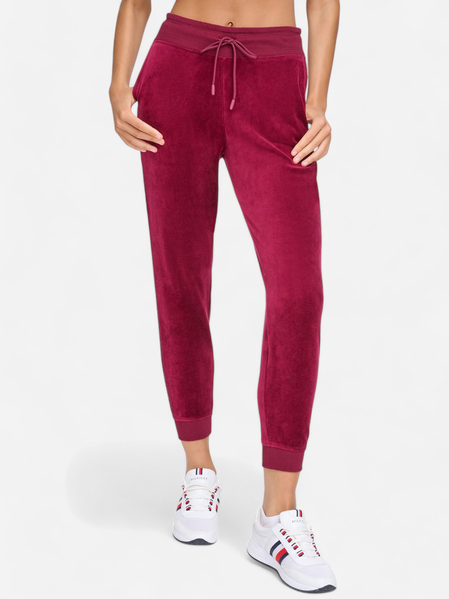 Спортивні штани жіночі Tommy Hilfiger 232066247 M Бордові від Rozetka на платформі USKIDKA Акція на Спортивні штани жіночі Tommy Hilfiger 232066247 M Бордові від Rozetka