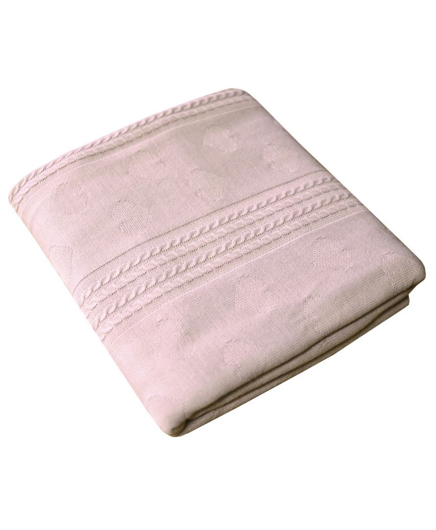 

Плед вязаный Прованс Valentin Пудра (150) 130*170 см акриловый арт.012138