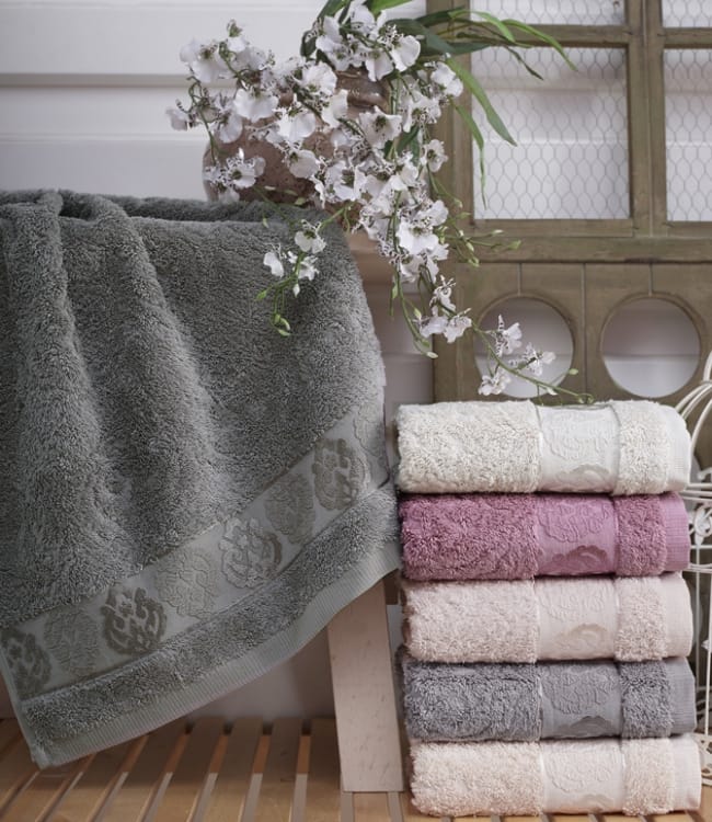 

Набор полотенец для лица Sikel Cotton Tugra 70*140см махровые банные 6шт арт.8681049350350