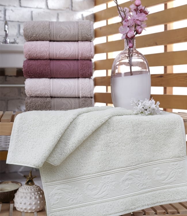 

Набор полотенец для лица Sikel Cotton Ribella 70*140см махровые банные 6шт арт.8681049350947