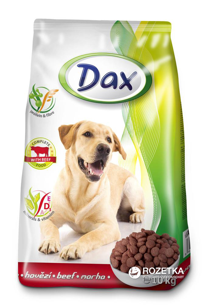 

Сухой корм для собак Dax с говядиной 10 кг