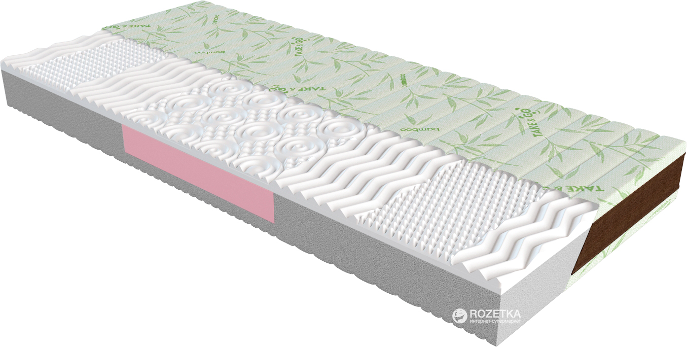 ROZETKA | Матрас Take&Go Bamboo NeoWhite 160x200 см (2021251602001 ...