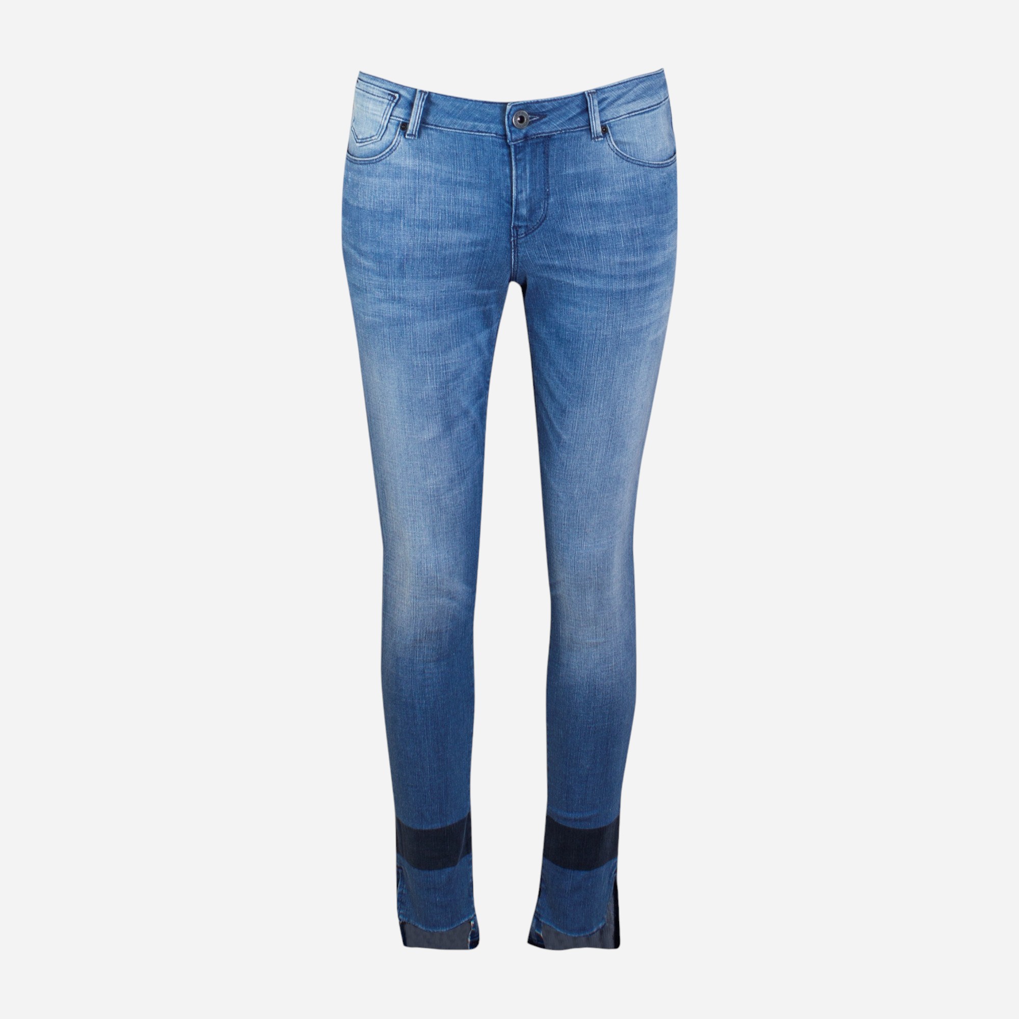 Акція на Джинси Skinny жіночі Scotch&Soda 141570 W26L32 Блакитні від Rozetka