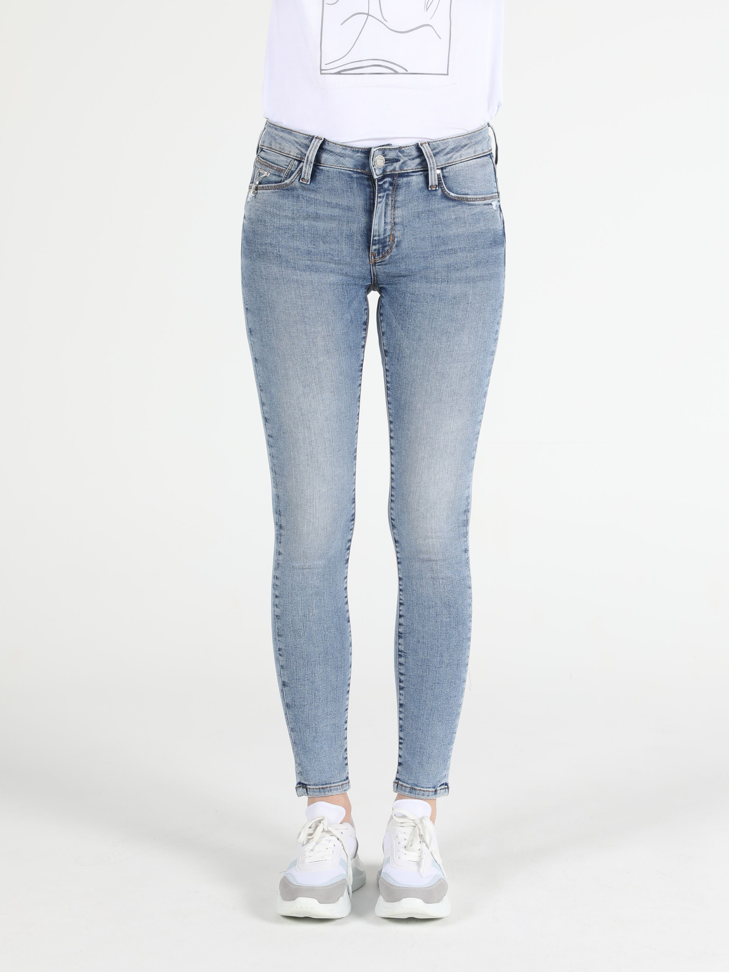 Акція на Джинси Skinny жіночі Colin's 759 Lara CL1050239DN03685 24-30 Сині від Rozetka