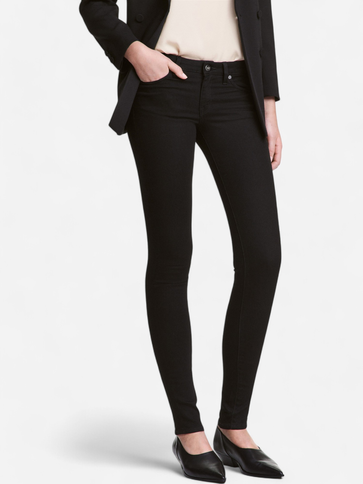 Акція на Джинси Skinny жіночі H&M XAZ006446IICB 26/34 Чорні від Rozetka