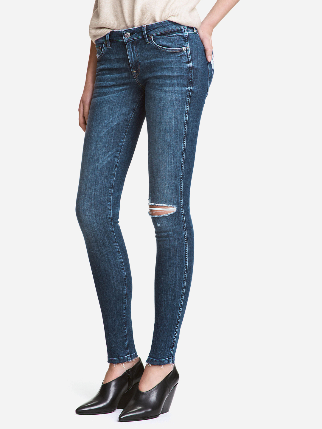 Акція на Джинси Skinny жіночі H&M 4246644RP1 28-30 Сині від Rozetka