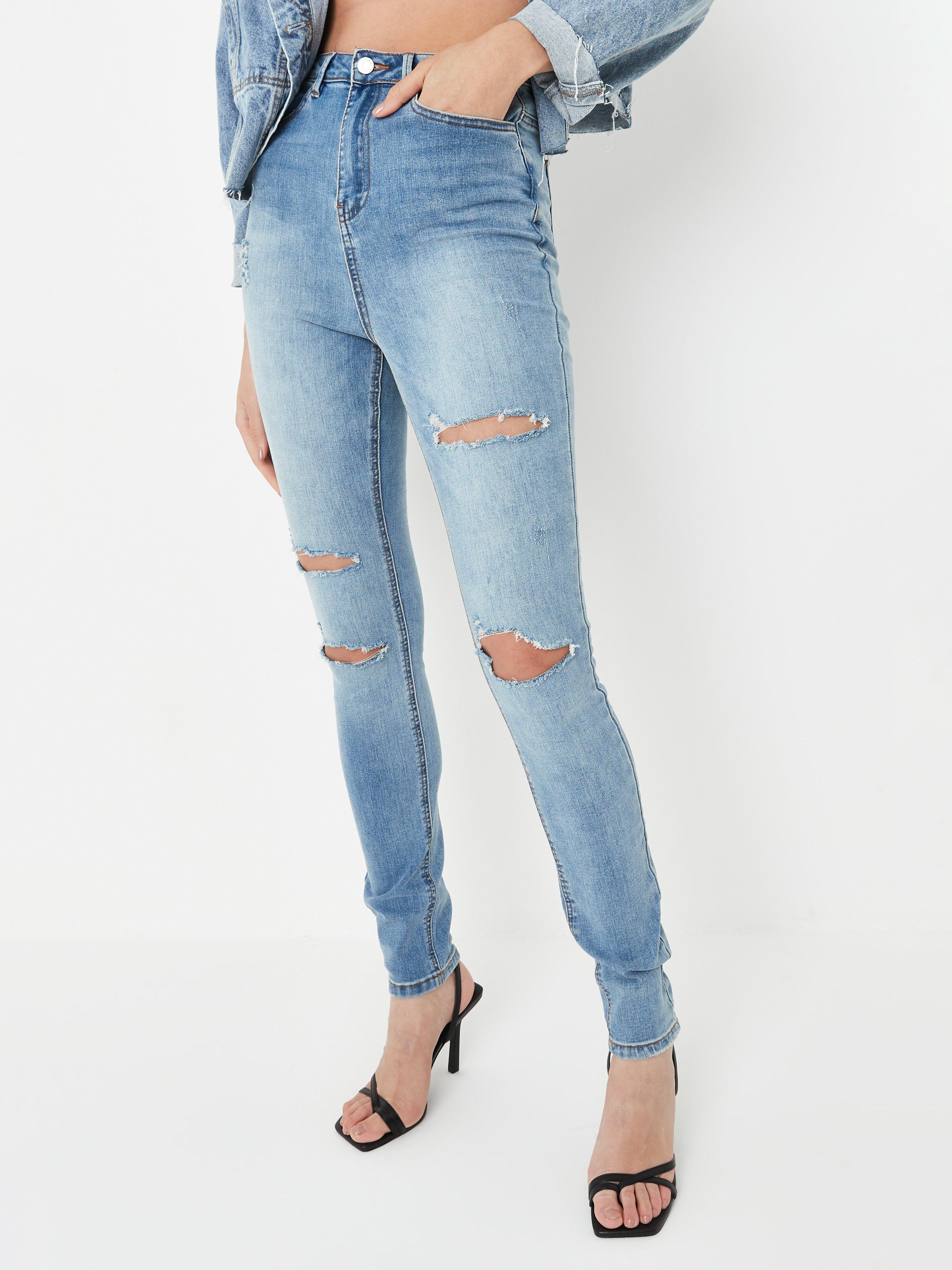 Акція на Джинси Skinny жіночі Missguided GD-00063755 38L Сині від Rozetka