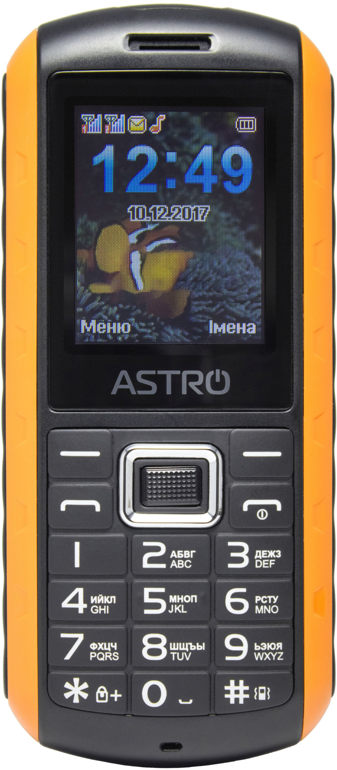 

Мобильный телефон Astro A180 RX Black/Orange