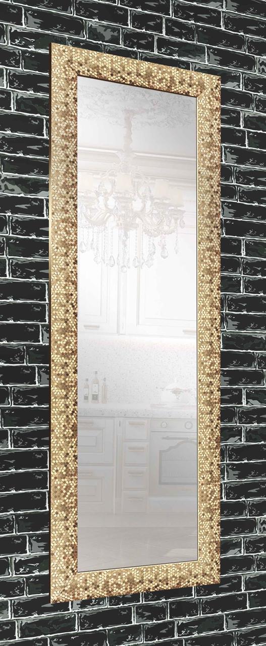 

Зеркало настенное в раме Factura Gold beehive 60х174 см золотое