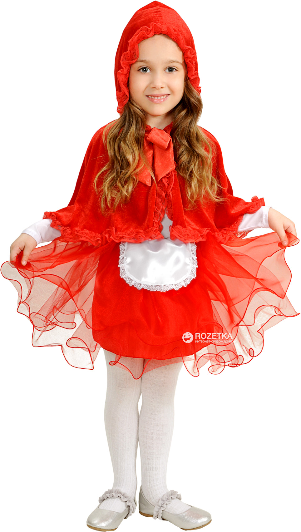 Костюм Purpurino 1676 Красная шапочка с капюшоном 122-128 см 32 р ...