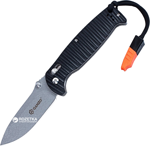 

Туристический нож Ganzo G7412P Black (G7412P-BK-WS)