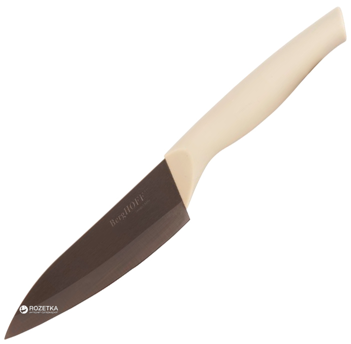 Акція на Кухонный нож BergHOFF Eclipse керамический поварской в чехле 130 мм Beige (3700101) від Rozetka UA