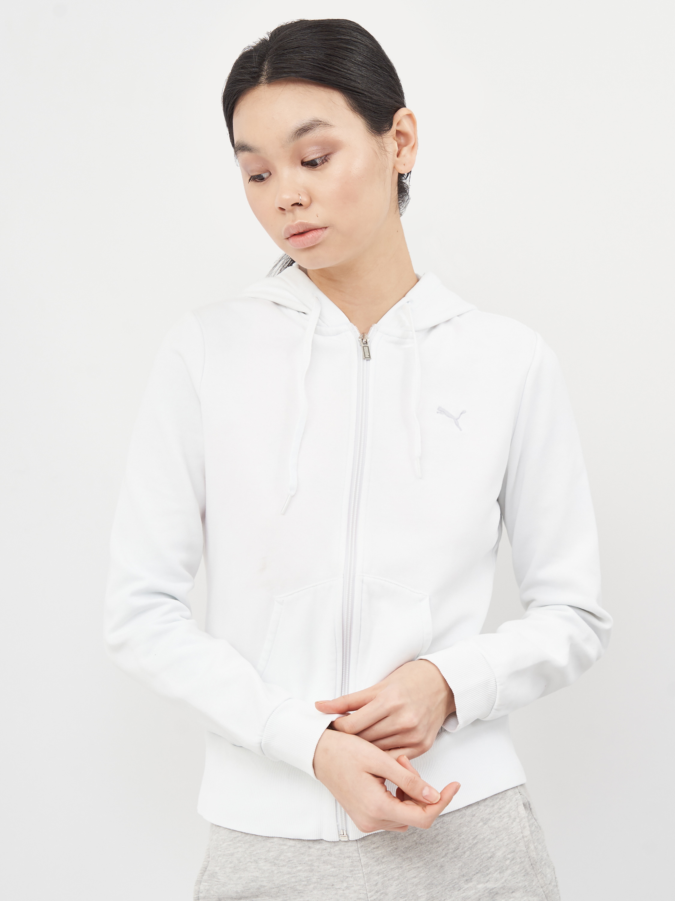 

Спортивная кофта Puma Modern Basics Fz Hoodie 58363719 XS White Heather