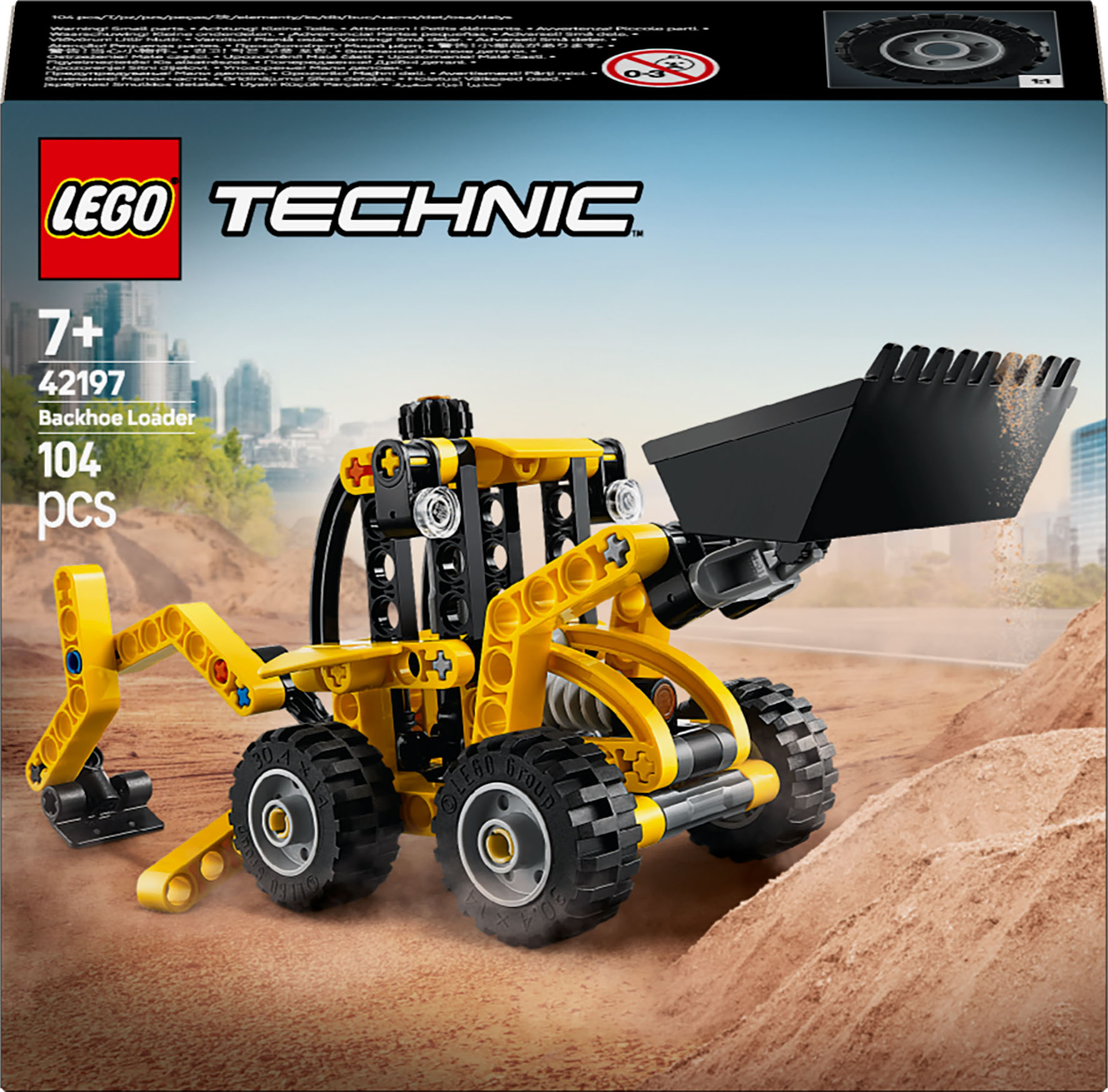 Конструктор LEGO Technic Экскаватор-погрузчик 104 детали (42197