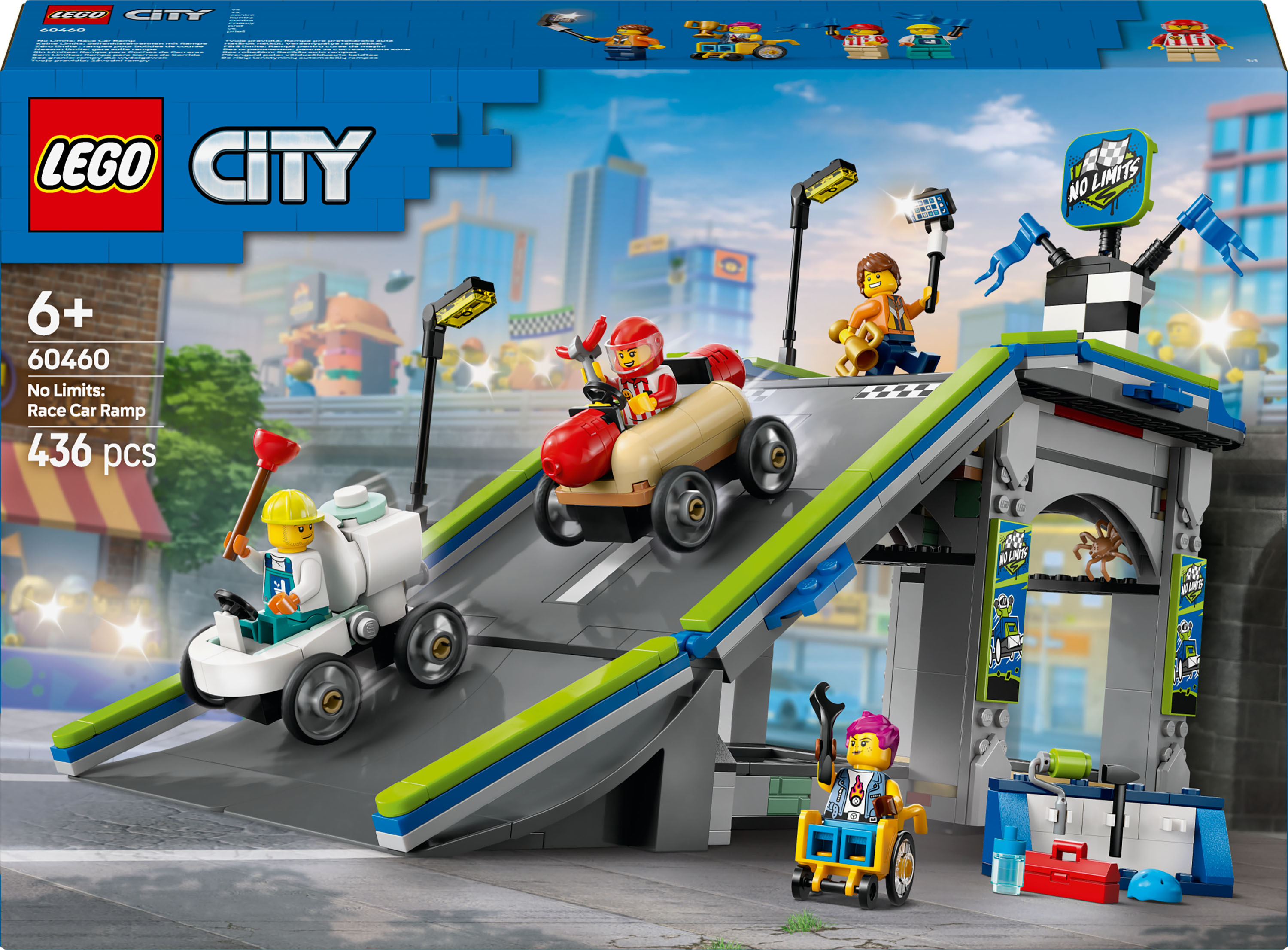 【blue mart】LC　ユニシティ Конструктор LEGO City Никаких ограничений: Автодром для гоночных