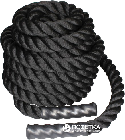

Канат LiveUp Battle Rope для кроссфита 6 м Black (LS3676-6)