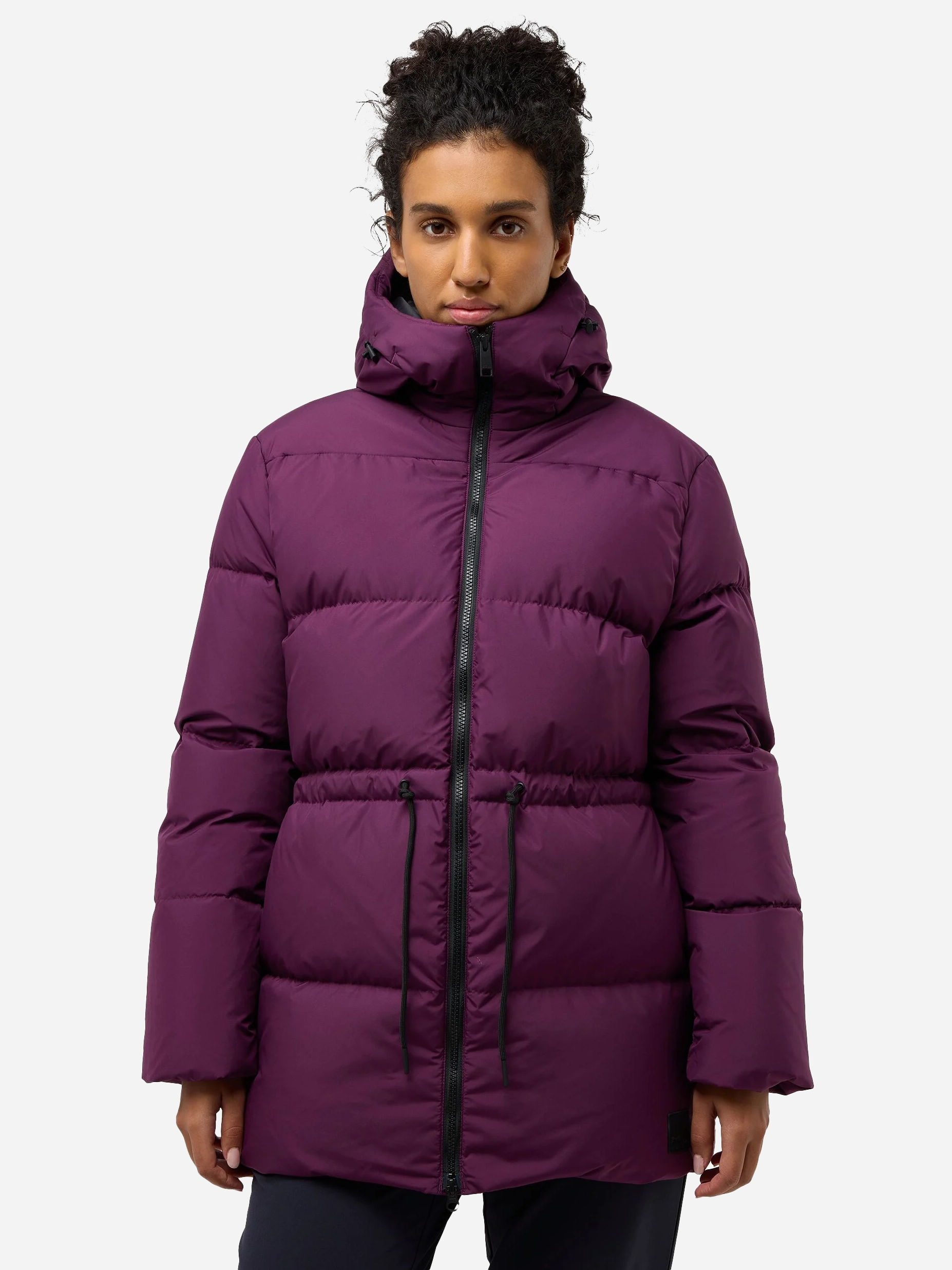 Акція на Пуховик зимовий жіночий Jack Wolfskin Kirschallee JKT W A60213_I0082 S Фіолетовий від Rozetka