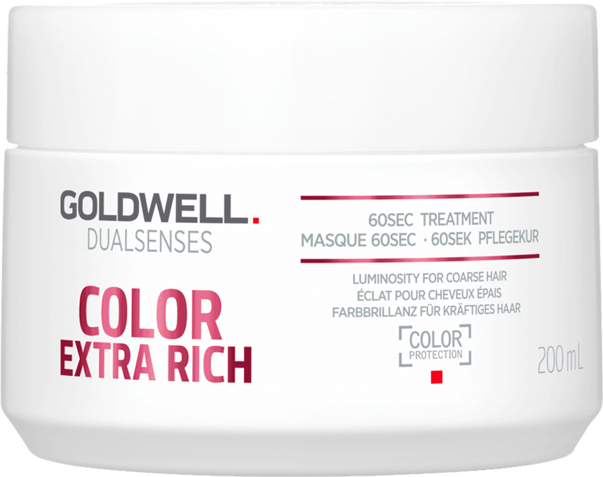 Акция на Маска Goldwell Dualsenses Color Extra Rich 60 секунд интенсивное восстановление окрашенных волос 200 мл (4021609061120) (206112) от Rozetka UA