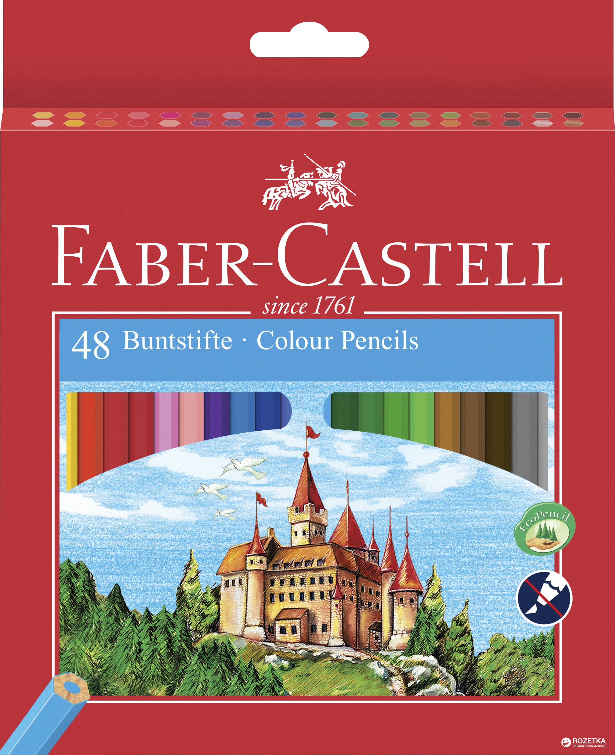 

Набор цветных карандашей Faber-Castell 48 шт (7891360579922)