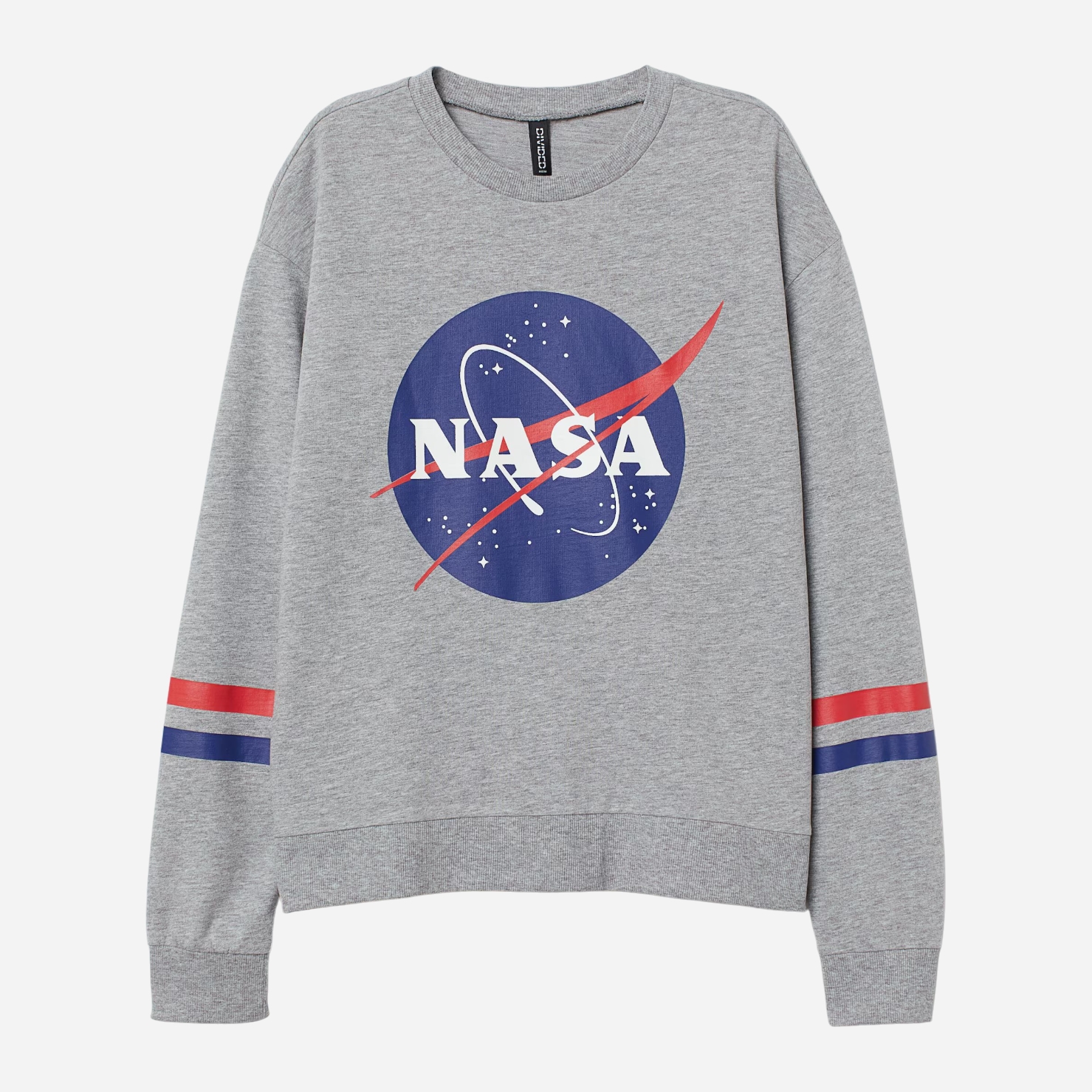 Акція на Світшот жіночий H&M 060698328 L Сірий_Nasa від Rozetka