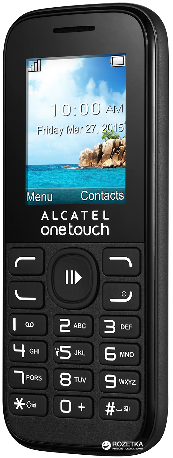 Мобильный телефон Alcatel One Touch 1052D Black – фото, отзывы,  характеристики в интернет-магазине ROZETKA | Купить в Украине: Киеве,  Харькове, Днепре, Одессе, Запорожье, Львове