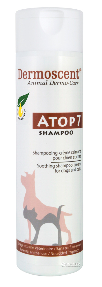 

Шампунь-крем успокаивающий для кошек и собак Dermoscent Atop 7 Shampoo 200 мл