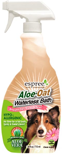 

Спрей для эксспрес чистки Espree Aloe Oat Waterless Bath для собак 710 мл (e01619)