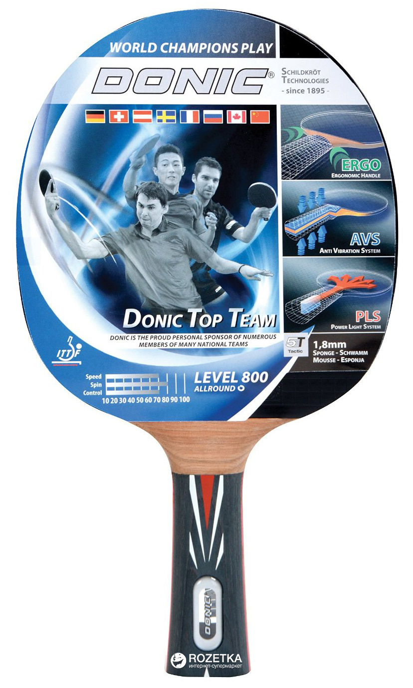 

Ракетка для настольного тенниса Donic Top Teams 800 (754198)