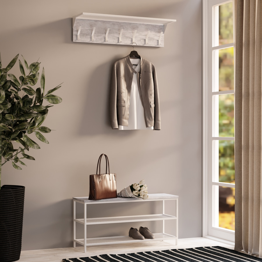 

Прихожая Fenster Эмбер 3 990 Белая ДСП урбан