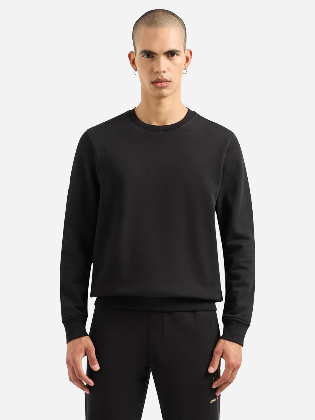Акція на Світшот утеплений чоловічий Armani Exchange 929674344 2XL Чорний від Rozetka