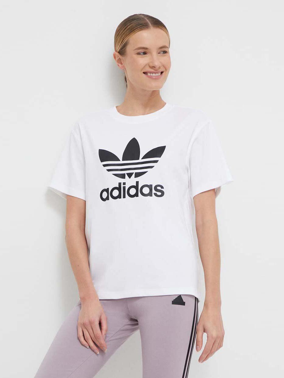 Акція на Футболка бавовняна жіноча Adidas Trefoil Tee IR9534 2XS White від Rozetka