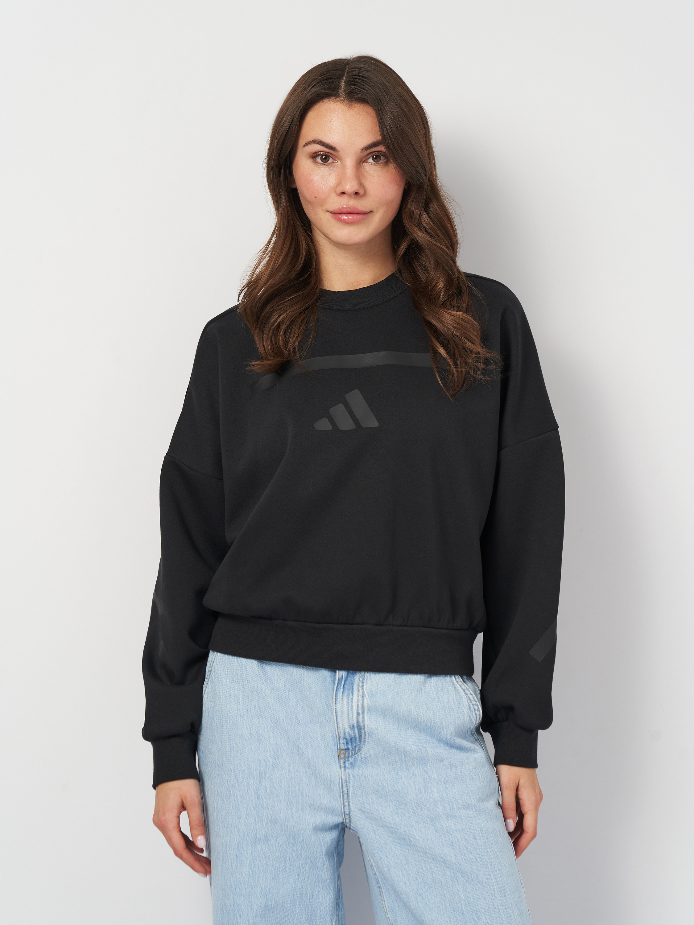 Акція на Світшот жіночий Adidas W Z.N.E. Swt JE7855 XS Black від Rozetka